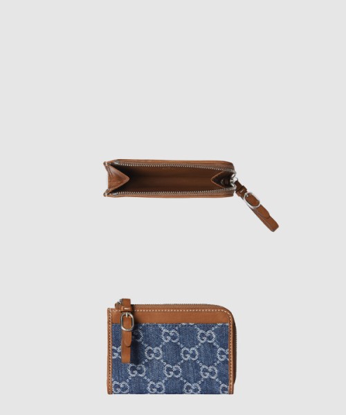 구찌 GG 엠블럼 지퍼 카드 케이스 821804