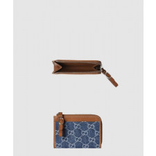 구찌 GG 엠블럼 지퍼 카드 케이스 821804