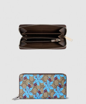 구찌 GG 프린트 집 어라운드 지갑 841150