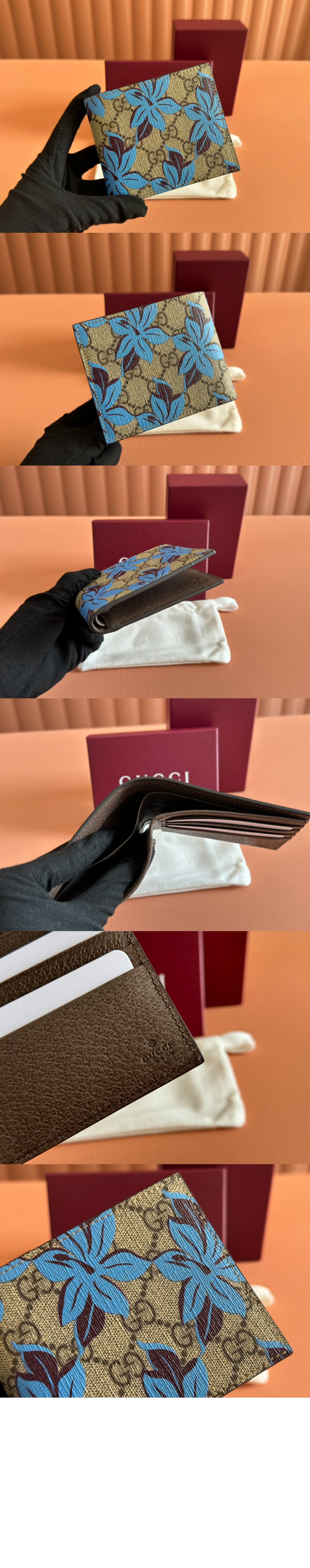 구찌 GG 프린트 반지갑 841146