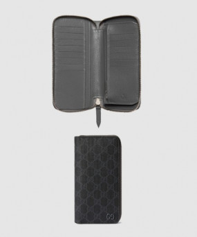 구찌 바이컬러 지퍼 지갑 822051