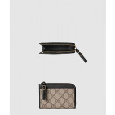 구찌 GG 엠블럼 지퍼 카드 케이스 821804