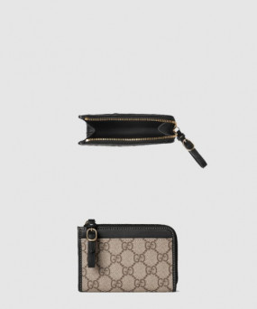 구찌 GG 엠블럼 지퍼 카드 케이스 821804