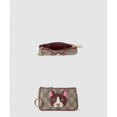 구찌 고양이 디테일의 GG 키 케이스 818768