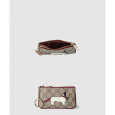 구찌 고양이 디테일의 GG 키 케이스 818768