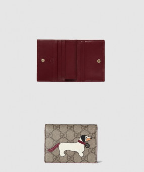 구찌 부엉이 디테일의 GG 미니 지갑 818767