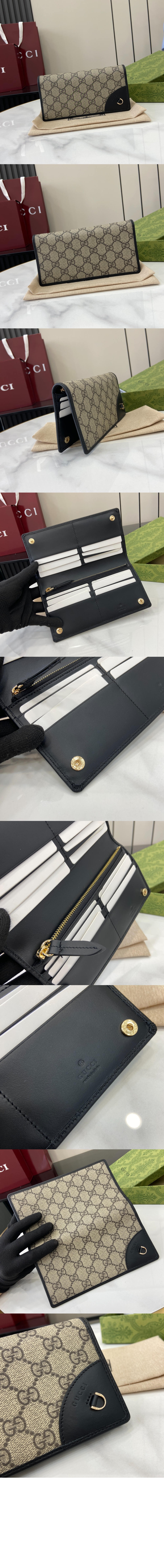 구찌 GG 엠블럼 장지갑 821802