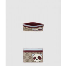 구찌 판다 디테일의 바이컬러 GG 카드 케이스 818769