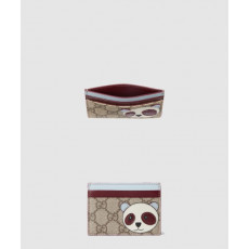 구찌 판다 디테일의 바이컬러 GG 카드 케이스 818769