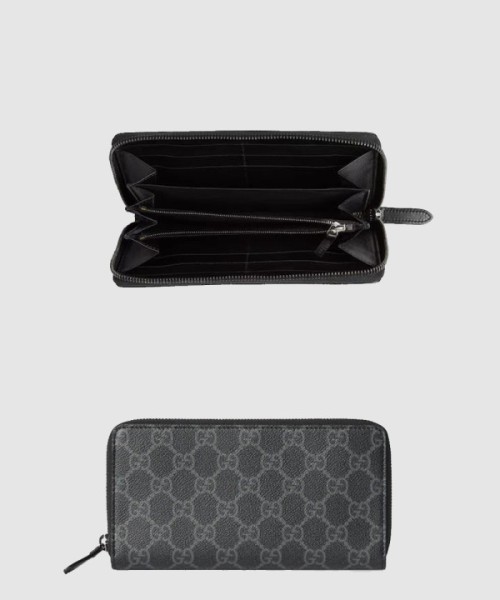 구찌 GG 엠블럼 지퍼 아라운드 지갑 821207