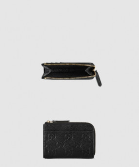 구찌 GG 엠블럼 지퍼 카드 케이스 815936