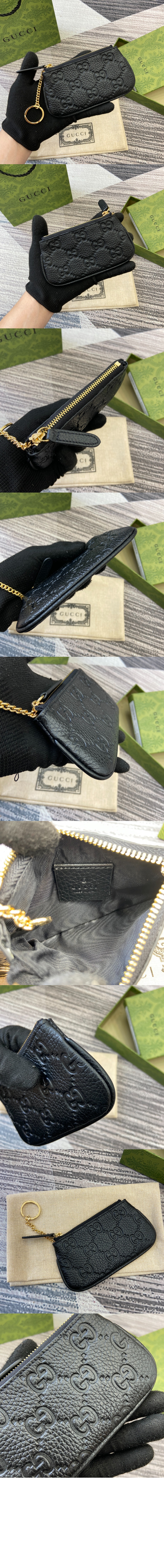 구찌 GG 엠블럼 지퍼 키 케이스 815891