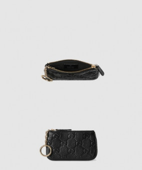 구찌 GG 엠블럼 지퍼 키 케이스 815891