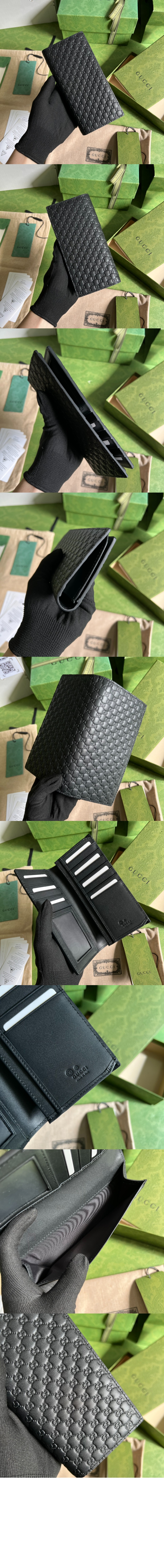 구찌 마이크로시마 GG 남자 장지갑 449245