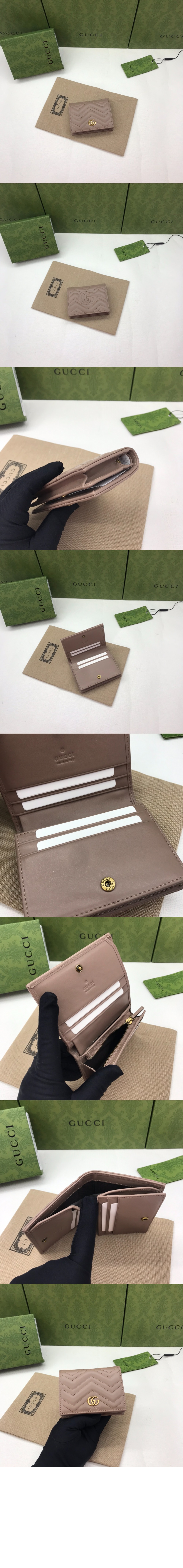 구찌 GG 마몽 마틀라세 카드지갑 466492