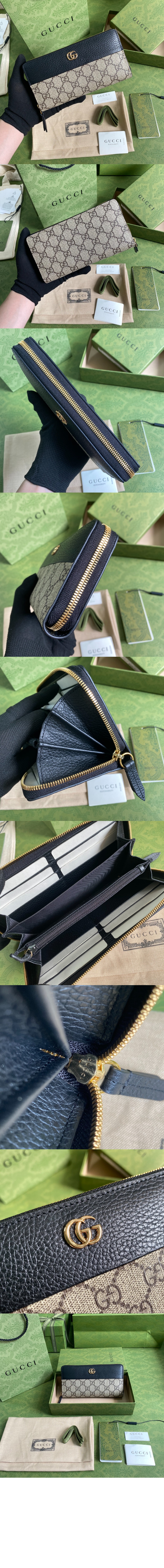 구찌 GG 마몽 쟈가드 지퍼월렛 456117