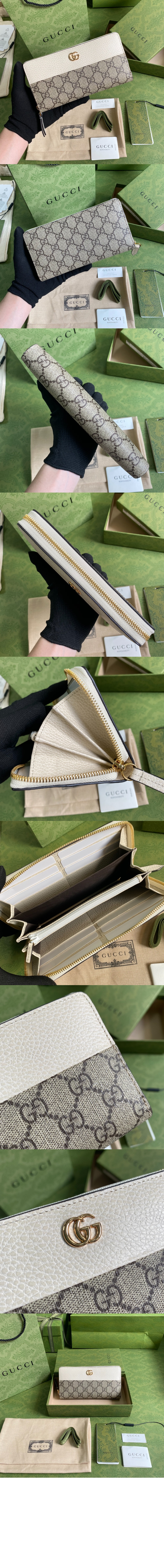 구찌 GG 마몽 쟈가드 지퍼월렛 456117