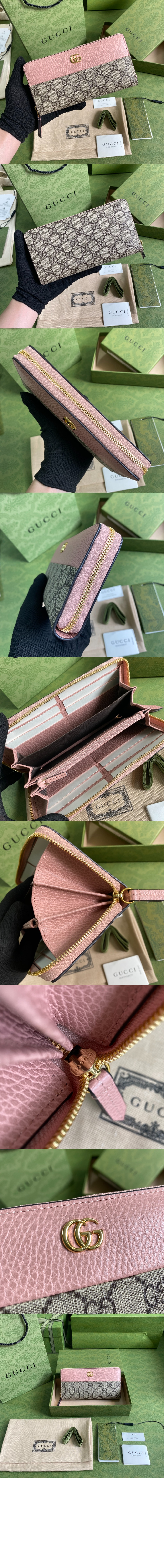 구찌 GG 마몽 쟈가드 지퍼월렛 456117