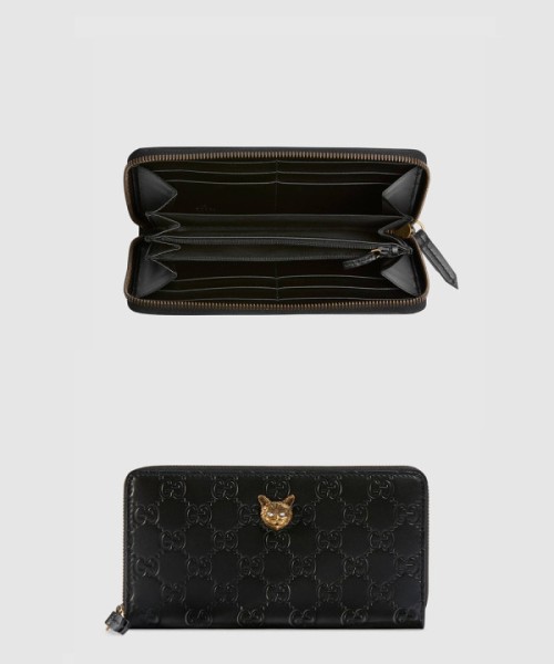 구찌 고양이 지퍼월렛 548058