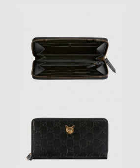 구찌 고양이 지퍼월렛 548058