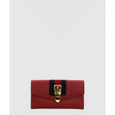 구찌 레더 실비 장지갑 476084