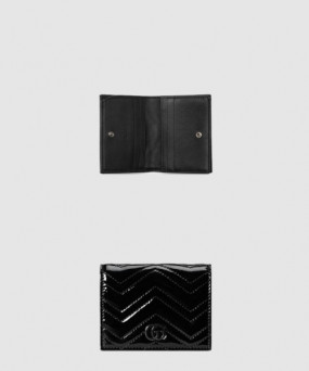 구찌 GG 마몽 에나멜 카드 지갑 466492