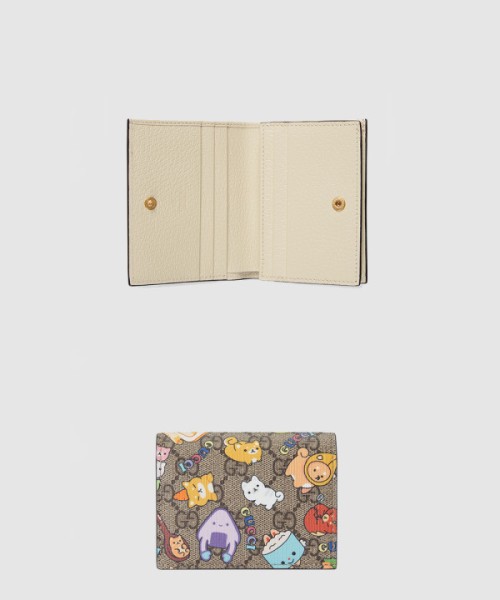 구찌 애니멀 프린트 카드지갑 736784