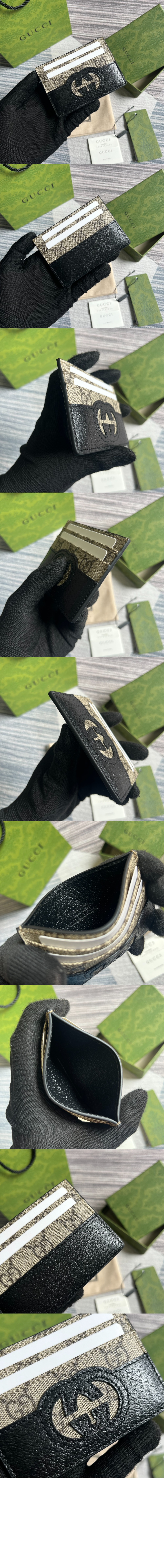 구찌 컷아웃 인터로킹 G 카드지갑 701425