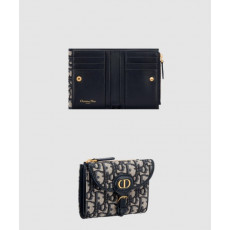 플랩 더블 할인 트윌 자카드 더블 가죽 지갑 S5699