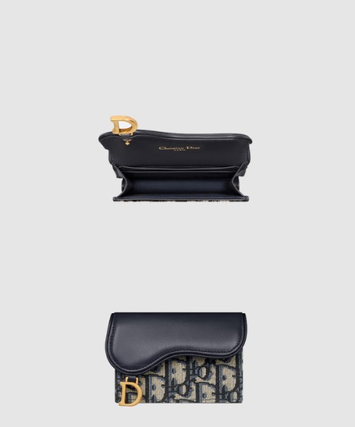 디올 Saddle Bloom 카드 지갑 S5611