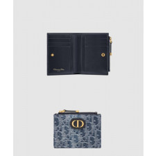 디올 30 Montaigne 몽테인 달리아 지갑 데님 S2197
