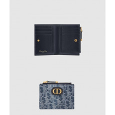 디올 30 Montaigne 몽테인 달리아 지갑 데님 S2197