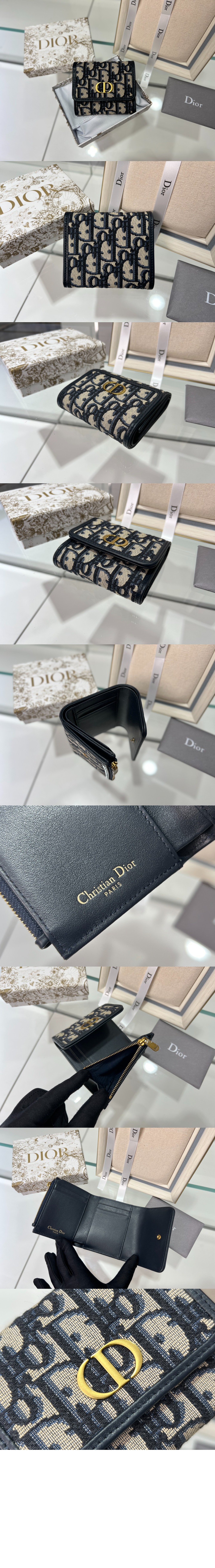 디올 30 몽테인 로투스 반지갑 S2057