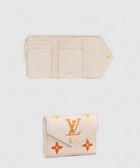 루이비통 빅토린 월렛 레더 모노그램 엠보싱 동전 카드슬롯 M82202