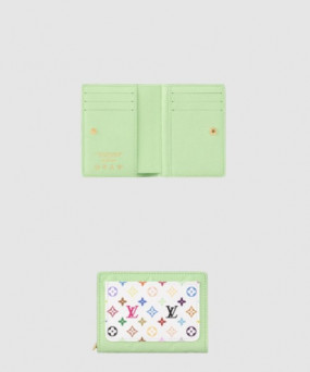 루이비통 메탈 하드웨어 소가죽 지갑 M13619