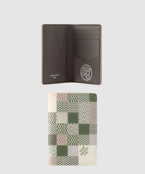 루이비통 체크 코팅 캔버스 카드 지갑 N00109