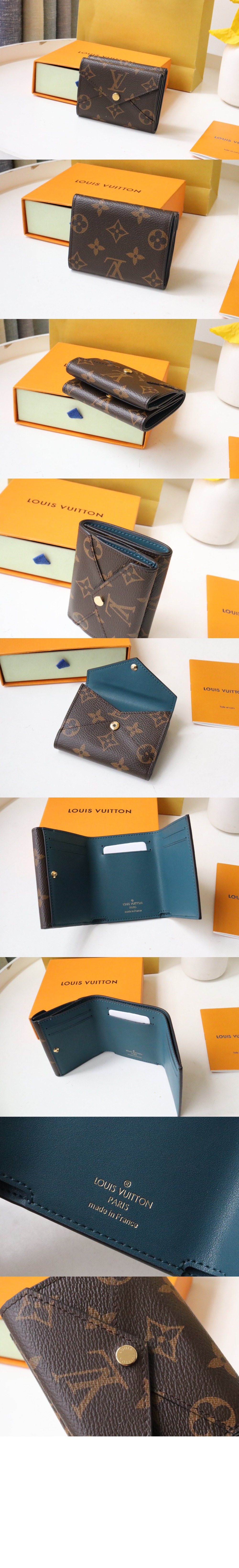 루이비통 빅토리안 클래식 접이식 캔버스 지갑 M81666