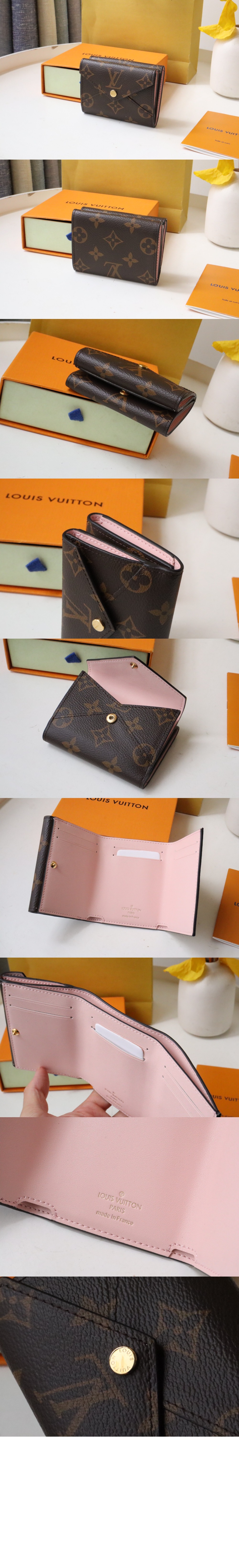 루이비통 빅토리안 클래식 접이식 캔버스 지갑 M81666