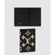 루이비통 여권 케이스 레더 모노그램 엠보싱 여권 커버 지갑 M46290