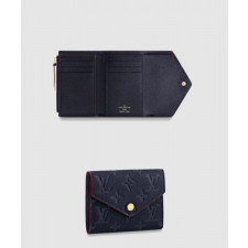 루이비통 가죽 엠보 패턴 동전 카드지갑 중지갑 M64577