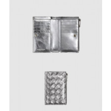 보테가베네타 미디엄 인트레치아토 폴더형 지퍼 지갑 667468