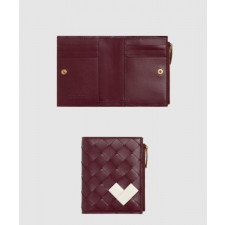 보테가베네타 바이 폴드 인트레치아토 스몰 지퍼 지갑 742330
