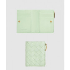 보테가베네타 스몰 인트레치아토 폴더형 지퍼 지갑 742330