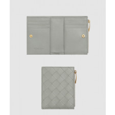 보테가베네타 스몰 인트레치아토 폴더형 지퍼 지갑 742330