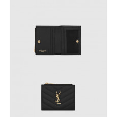 생로랑 모노그램 지퍼 카드지갑 575879
