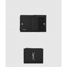 생로랑 모노그램 지퍼 카드지갑 575879