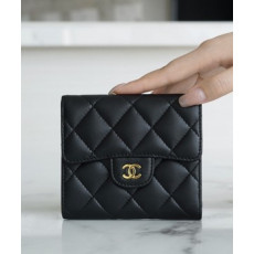 샤넬 클래식 체인 카드지갑 램스킨 금장 AP0238