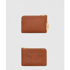 셀린느 퀴르 트리옹프 동전 & 카드 파우치 100663