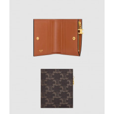 셀린느 트리오페 캔버스 지퍼 카드 홀더 10M102