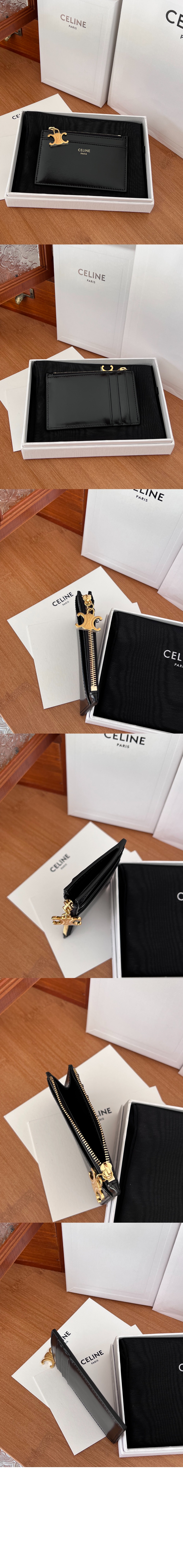 셀린느 지퍼 카드 지갑 10M083